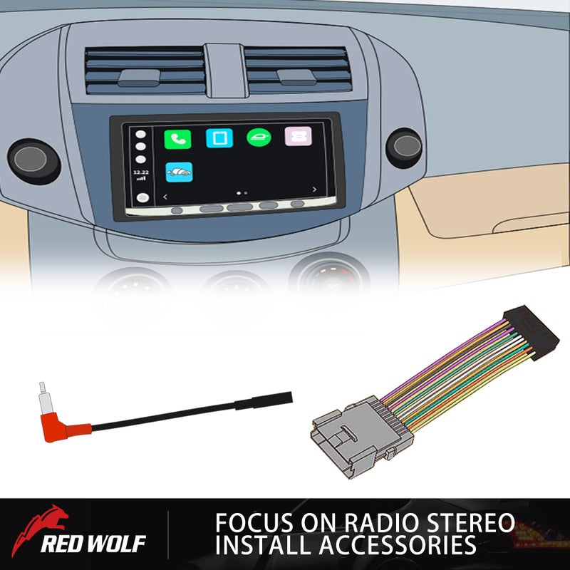 RED WOLF Car Radio Stereo Wiring Harness for Select 1985-1997 Geo Metro Prizm Isuzu Trooper Install Aftermarket CD Player Receiver Wire Connector Cable Plug Adapter - Image 5